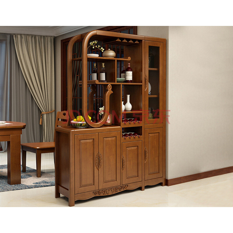 中式屏风隔断玄关柜实木间厅柜酒柜进门客厅门厅柜双面现代储物轻奢多