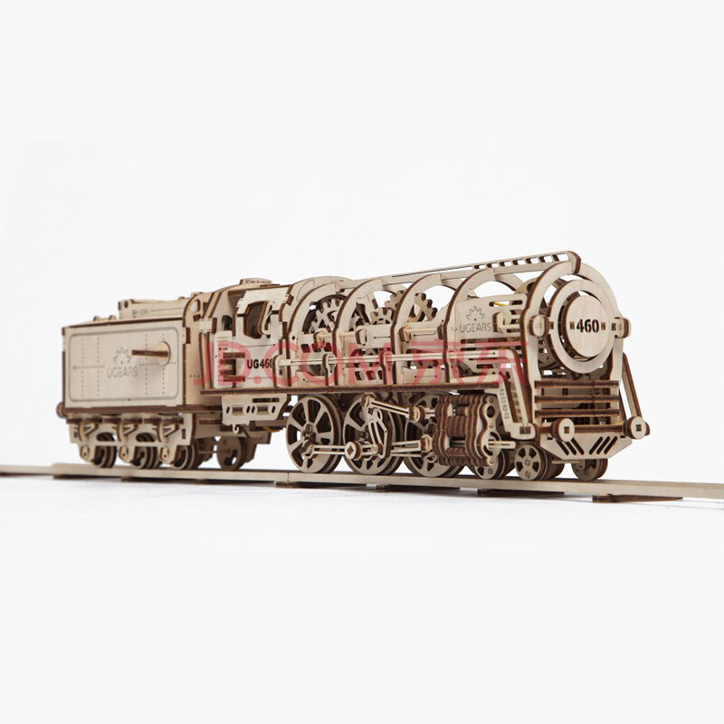 ugears乌克兰进口木质拼装玩具 蒸汽机车火车
