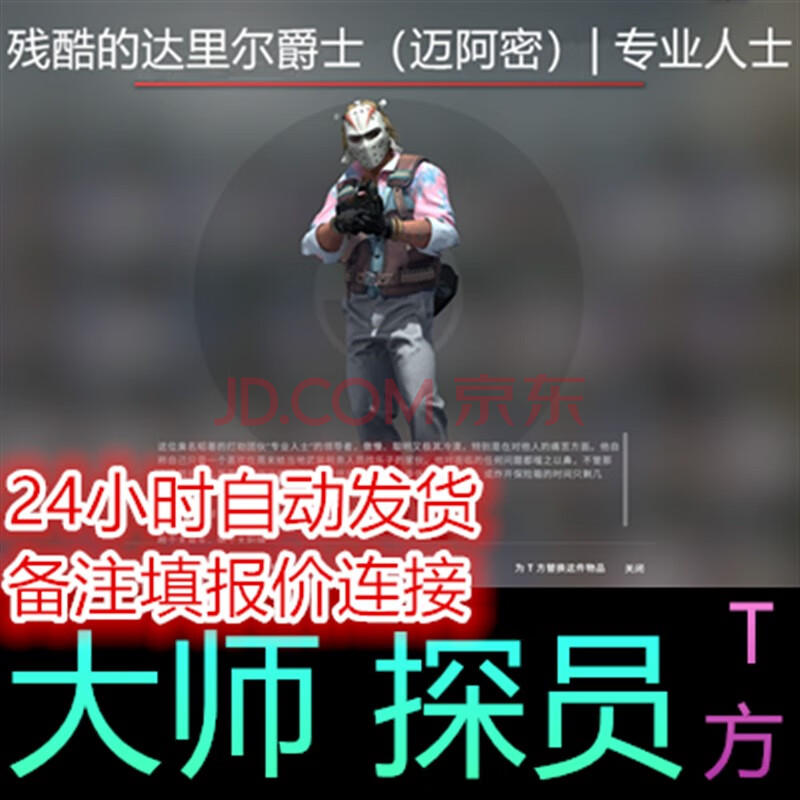 CSGO 迈阿密 残酷的达里尔爵士 人士 T匪 探员 人物皮肤 秒发 标准版【图片 价格 品牌 报价】-京东