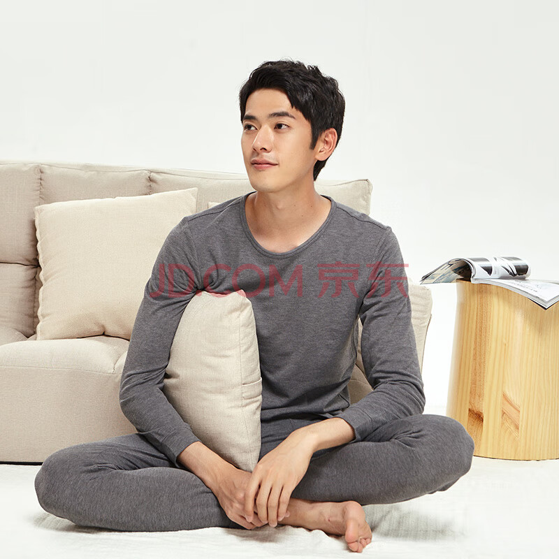 98元包邮  网易严选 +5℃ 男女秋衣套装式咖啡碳*2