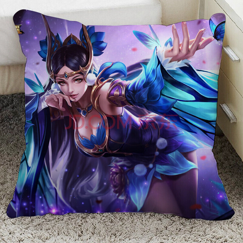 王者游戏荣耀周边抱枕 貂蝉梦奇游戏靠枕李白诸葛亮定制玩具礼品 貂蝉