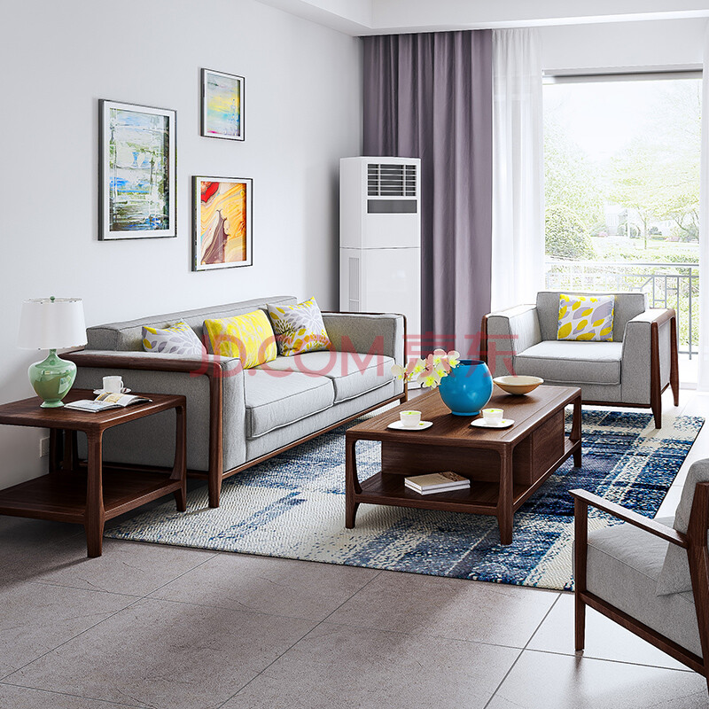 祺丰布艺沙发小户型客厅整装单双人沙发现代简约北欧家具简易沙发 c