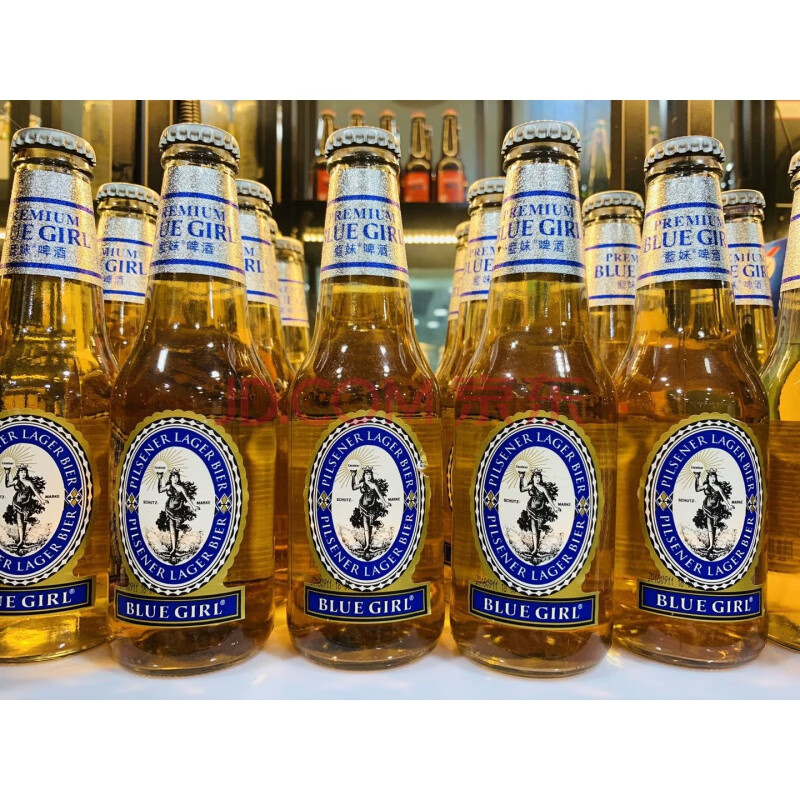 蓝妹啤酒 韩国原装进口 bluegirl蓝妹啤酒250ml*24瓶