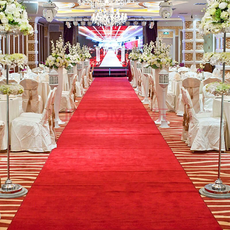 豫之韵 红地毯婚庆 一次性地毯开业庆典防滑无纺布喜庆婚礼用品楼梯