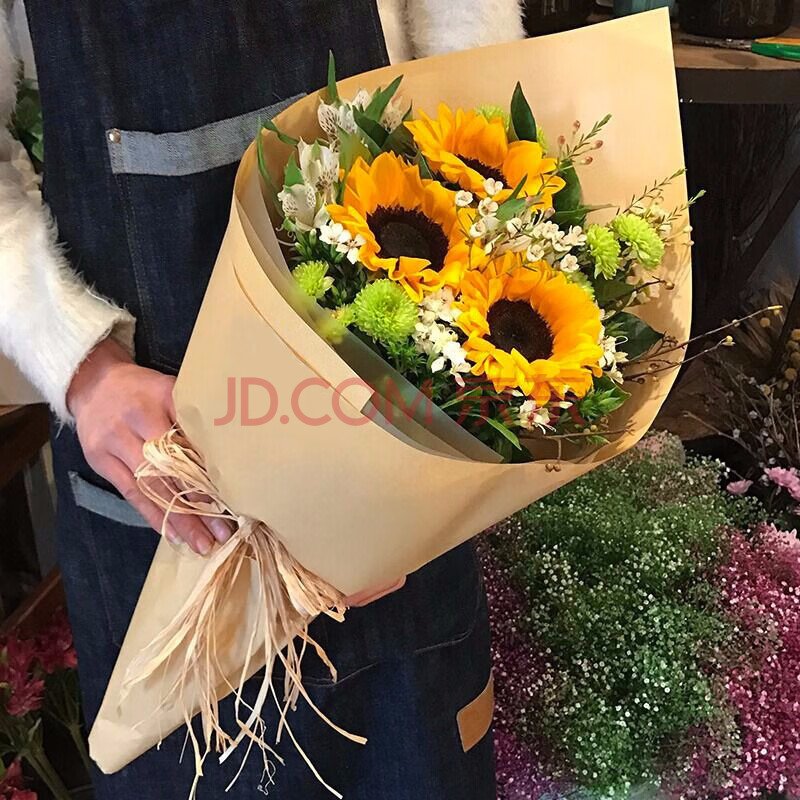七夕情人节北京同城花店向日葵鲜花花束生日送长辈父亲节白人节鲜花