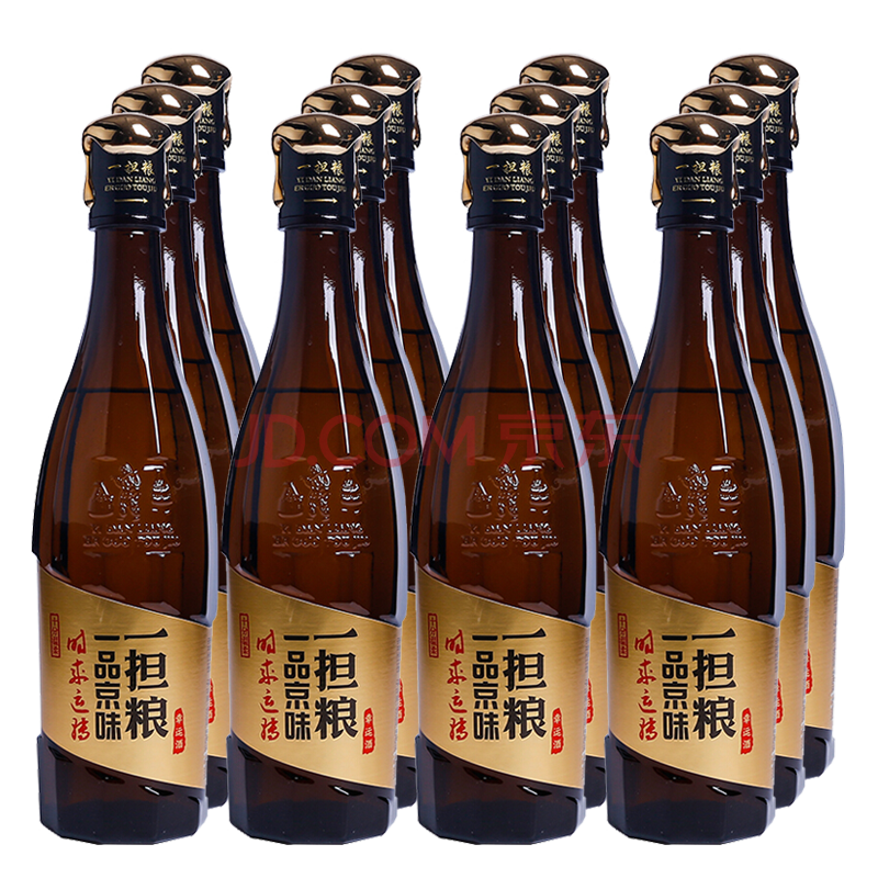 白酒整箱 北京一担粮二锅头挑担老人经典款清香型白酒 幸运酒480ml*12