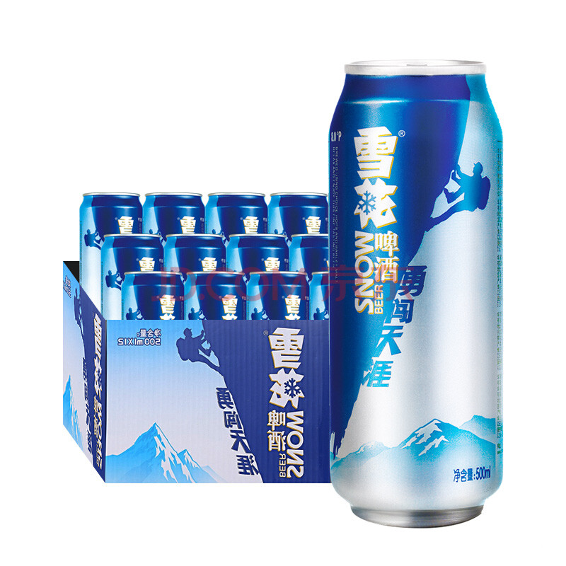 雪花啤酒(snowbeer) 勇闖天涯 500ml*12聽 整箱裝