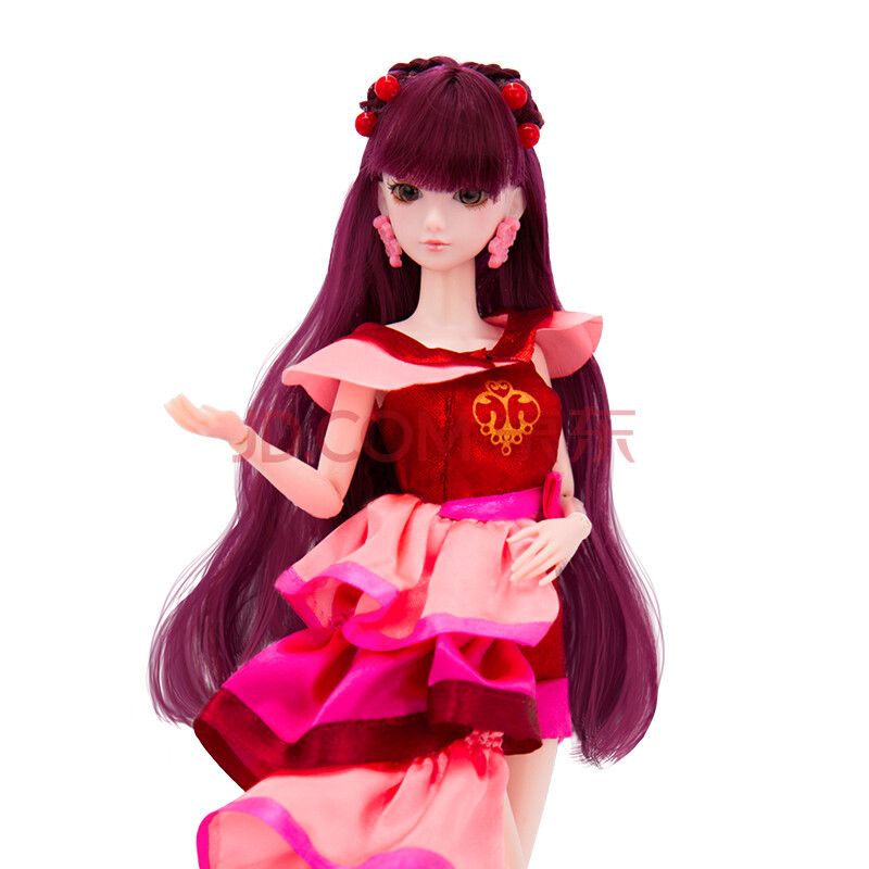 罗丽娃娃女孩儿童玩具diy洋娃娃精灵梦卡通套装礼盒改装换装玩具 齐娜