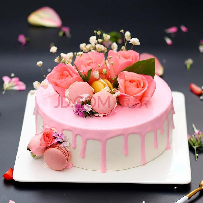 麦巧园 12寸女神款水果夹心生日蛋糕同城配送全国城区配送