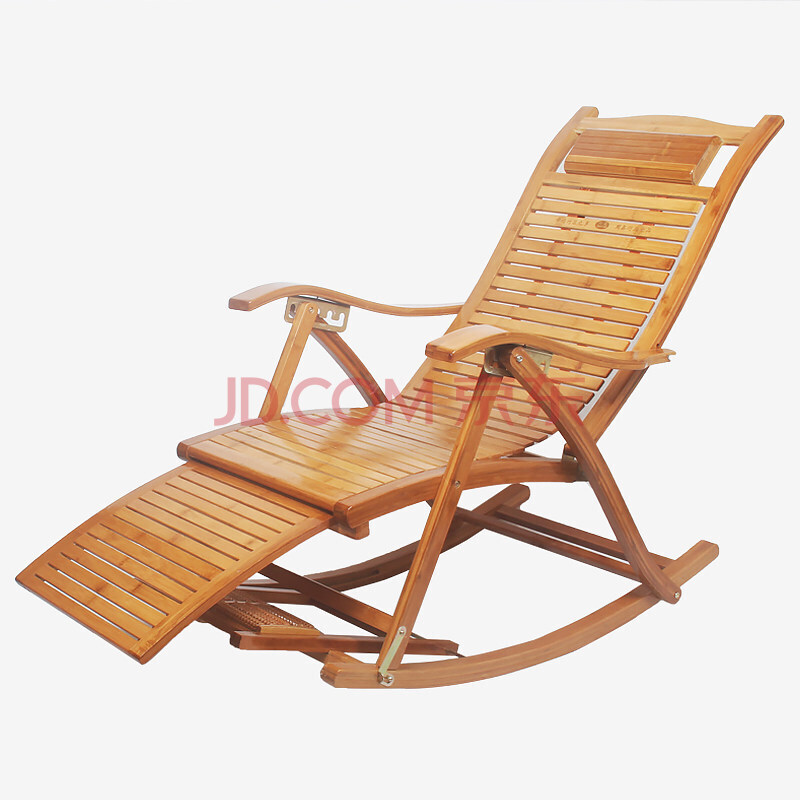 摇摇椅懒人阳台午睡椅老人休闲折叠午休椅子 窄片休闲摇椅【加长款】