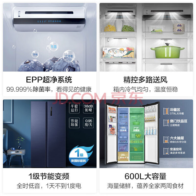 内情爆料：海尔600升电冰箱BCD-600WGHSS19B8U1评价优秀啊？优缺点内情大剖析 实测笔记 第2张