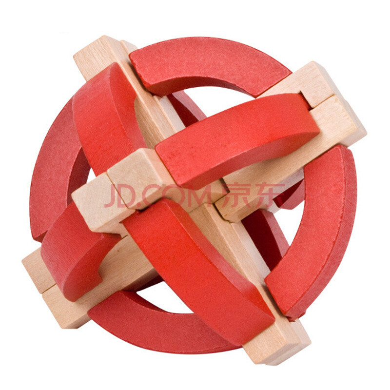 益智解谜玩具 儿童成人减压打发时间玩具木质鲁班锁智力挑战 浑天仪锁