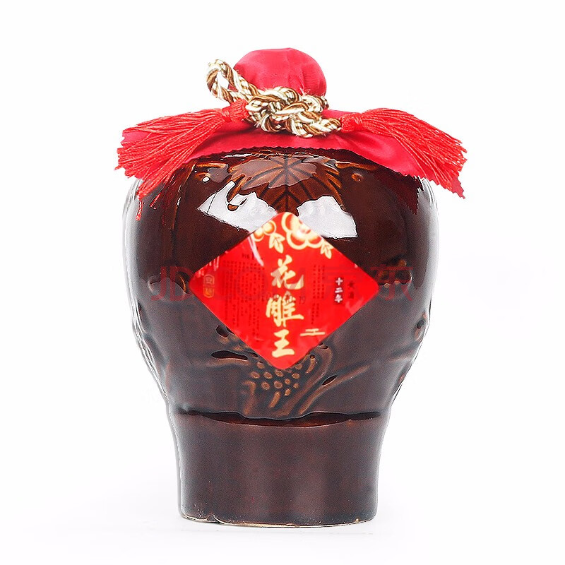 绍兴产黄酒 安稳十二年陈绍兴花雕酒1000ml 传统半甜型花雕王泰雕酒