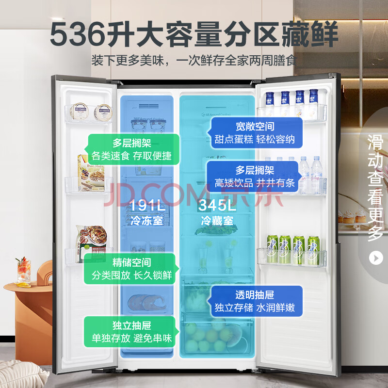 这款：容声536升双变频冰箱BCD-536WD18HP质量配置高？优缺点深度测评 对比评测 第4张