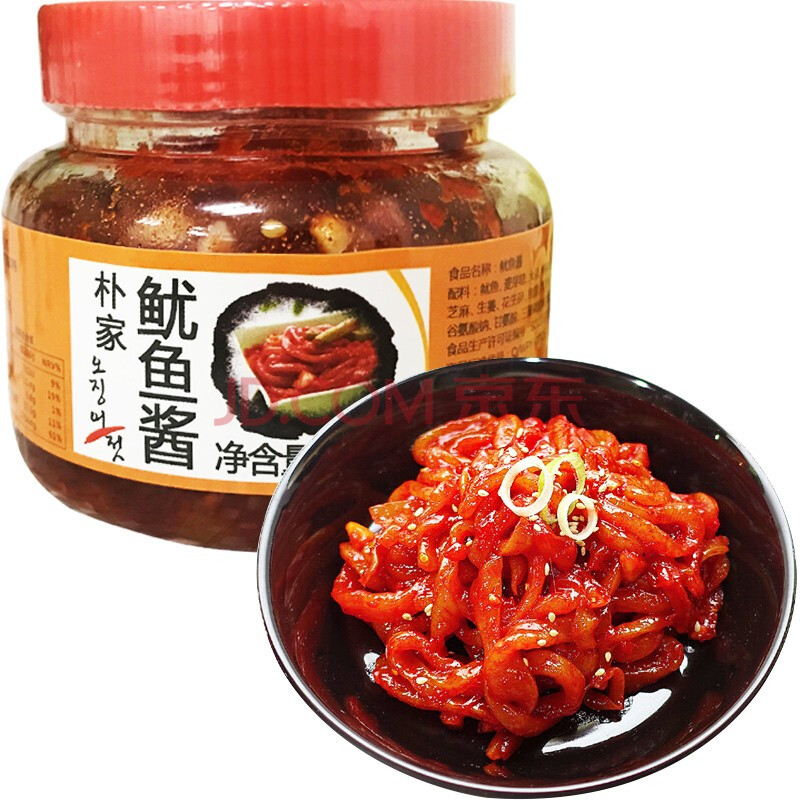 韩式风味 朴家鱿鱼酱260g 生拌海鲜辣酱 寿司用生鲜酱 佐餐辣酱