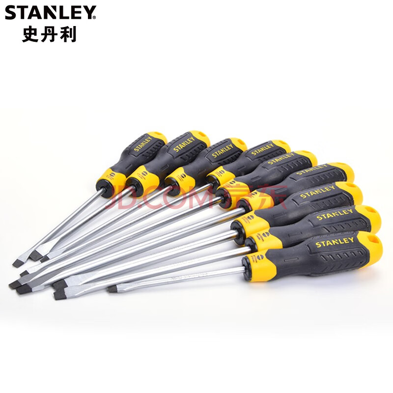 史丹利(stanley)螺丝刀一字平头小起子家用改锥单支 8x150mm stmt