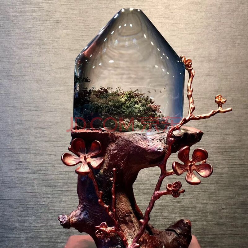 俊辰珠宝 天然绿幽灵摆件 全彩幽灵摆件 千层聚宝盆摆件