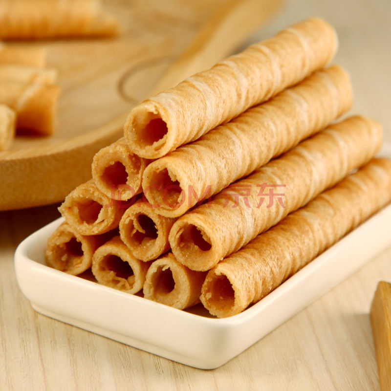 香酥脆小蛋卷好吃零食品奶油味注芯夹心饼干糕点小吃散装休闲袋装 1斤