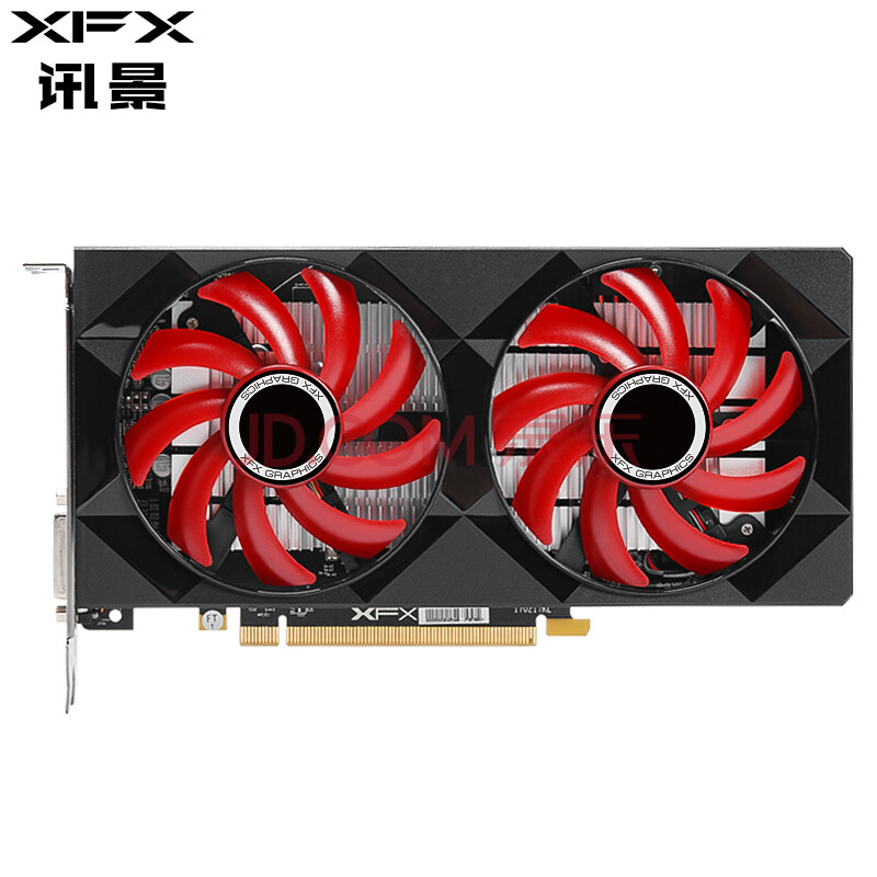 讯景(xfx)rx 550 2g 黑狼版 1091/6000mhz 128bit gddr5 显卡
