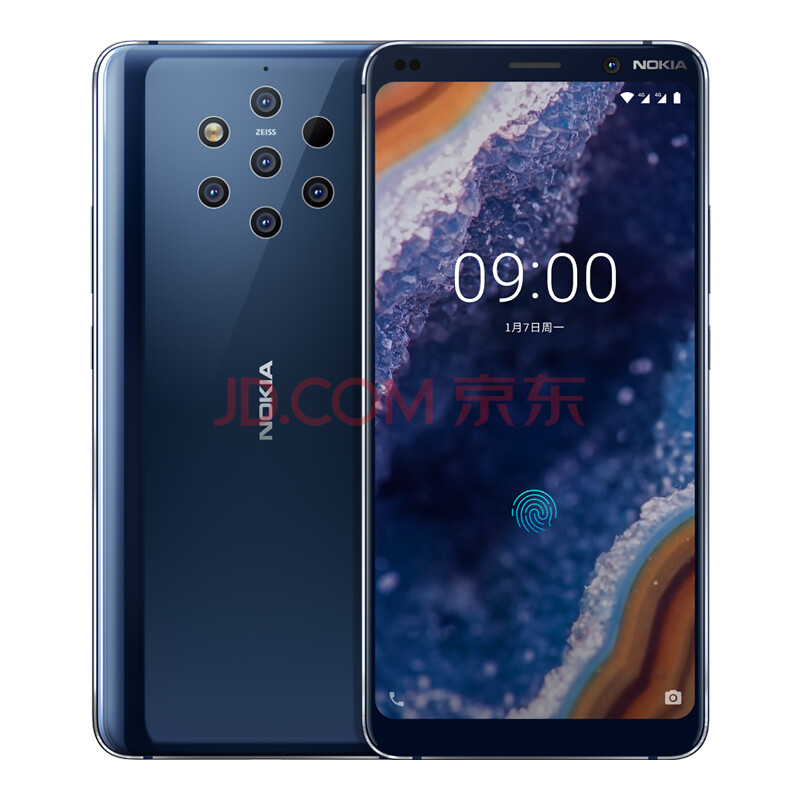 中亚Prime会员：NOKIA 诺基亚 9 PureView 智能手机 6GB 128GB 宇宙蓝