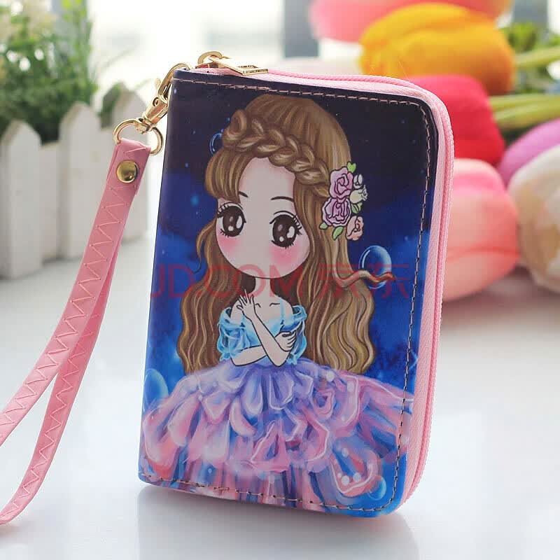 小孩钱包女童小钱包小学生时尚零钱包小女孩卡通可爱公主钱包儿童 大