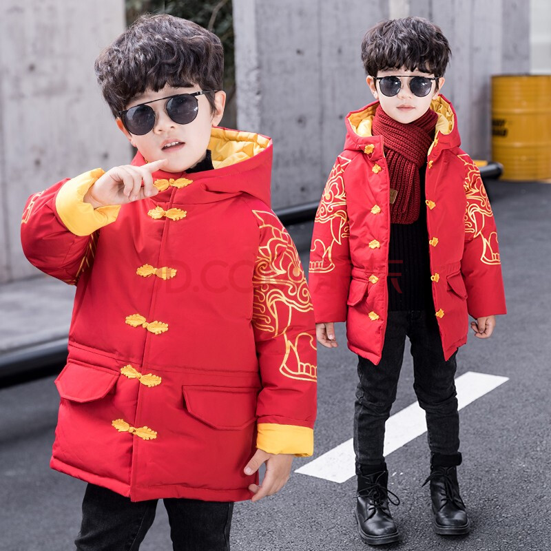 男童汉服棉衣3儿童唐装加厚5男孩民族服装表演服7男宝宝中国风拜年服