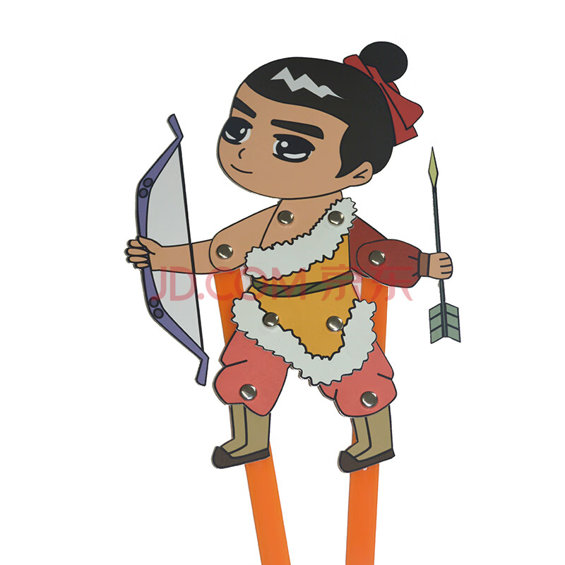 米囹皮影戏手工diy卡通皮影人偶幼儿园表演皮影戏道具幕布架材料包