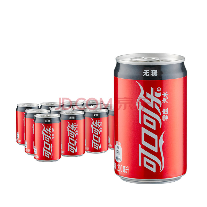                     Coca-Cola 可口可乐  碳酸饮料 200ml*24罐                