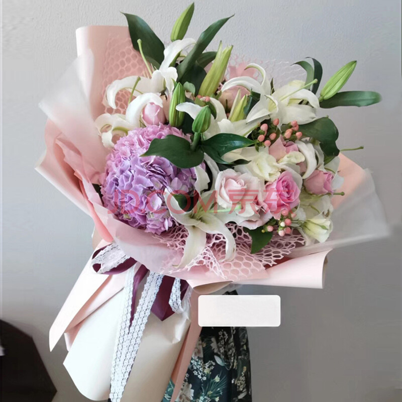 三八妇女节百合鲜花同城速递玫瑰韩式混搭花束表白生日礼物送妈妈母亲