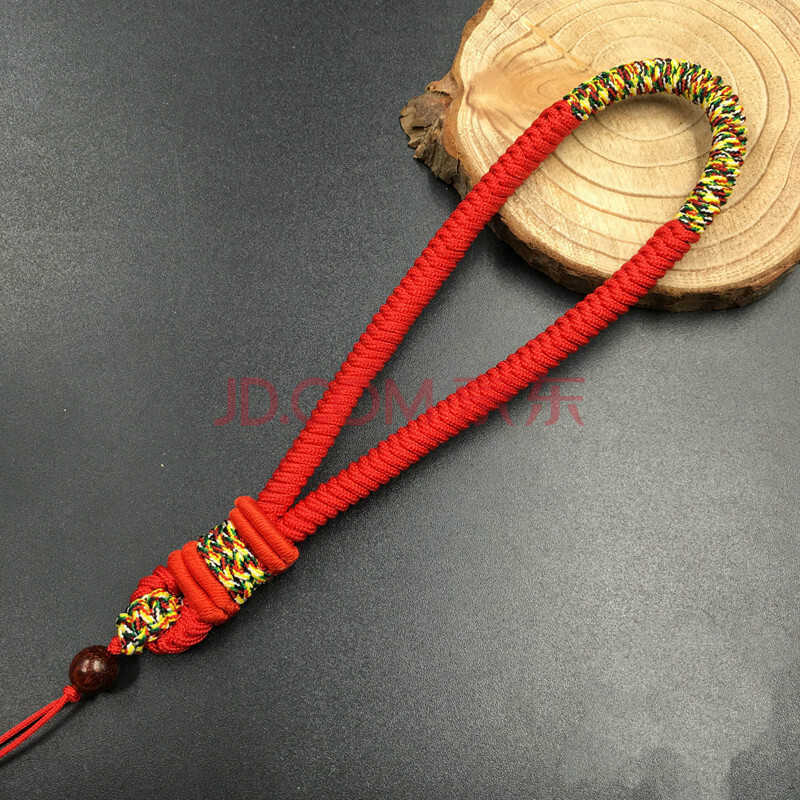手工编织手把件绳文玩把件绳男款弹弓绳失手绳腰挂绳 手把件竖菠萝