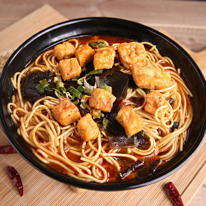 湖北襄阳特产豆腐面老樊城定中街海带牛肉汤面碱面速食面方便面袋装