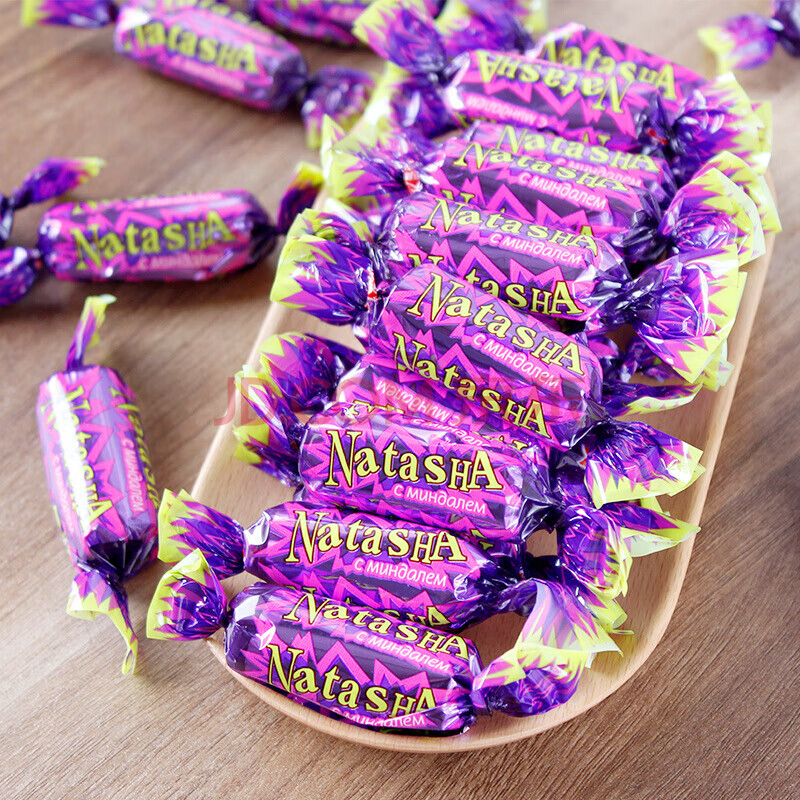 天鹅湖俄罗斯风味巧克力国产紫皮花生酥糖果结婚喜糖500g