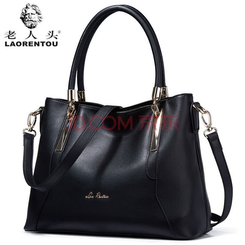 老人头(laorentou)女包简约时尚斜挎单肩包潮流女士手提斜挎包958j120
