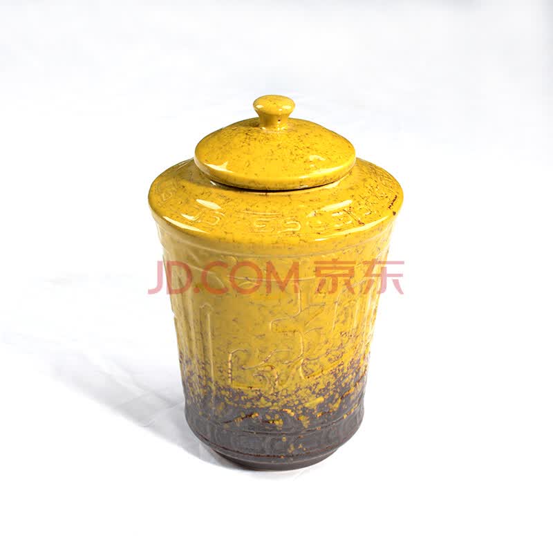 窑变茶叶罐 陶瓷密封罐大码 醒茶瓷罐储物罐 茶罐礼品 金玉满堂