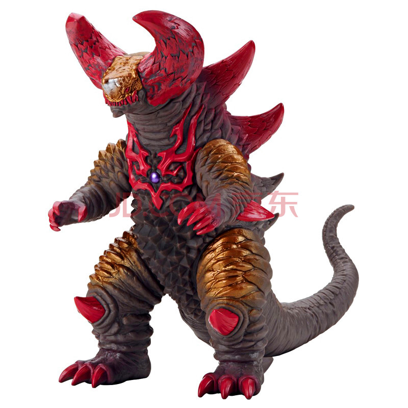 万代 奥特曼玩具 软胶人偶怪兽 塑胶材质 耐摔 儿童玩具 骷髅哥莫拉