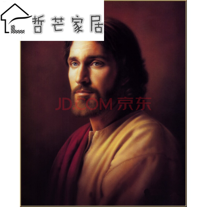 耶稣画像基督教画以马内利十字架装饰画耶稣牧羊天主教画教会礼品 8