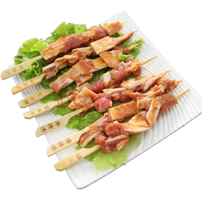 bbq烧烤套餐718g/箱5包*40支装 牛心管*牛板筋*羊脆骨*肋间肉*羊腰串