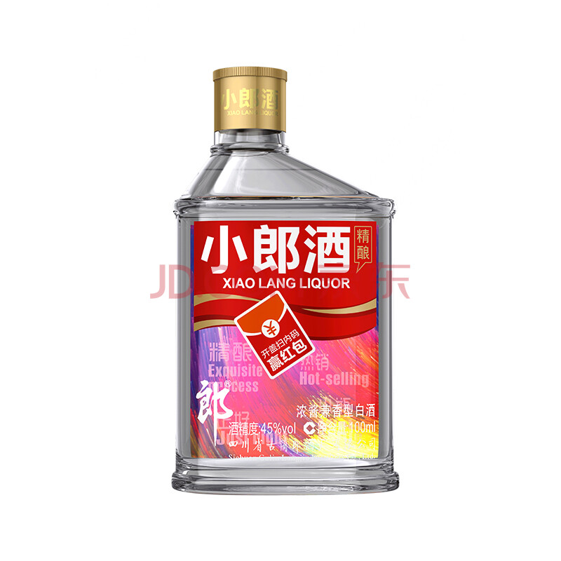 京东秒杀预告 郎酒 小郎酒 炫彩小瓶装 45度 100ml 兼香型白酒