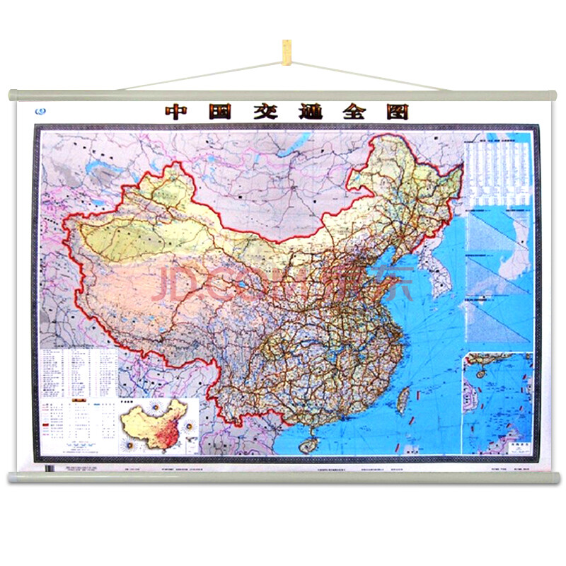 中国交通全图(1.5米*1.1米 专业挂图 新版修订)