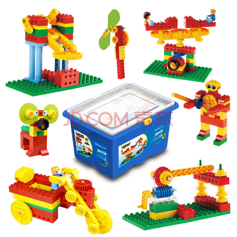 乐博士积木大颗粒积木儿童玩具kj010 科普教具兼容乐高教具9656 积木