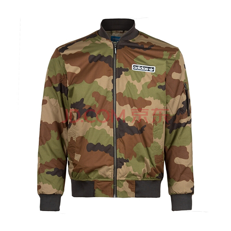 adidas阿迪达斯外套男三叶草秋冬2015棉服 ab1565 ab7671 迷彩 m