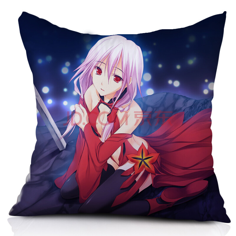 【3免1】 罪恶王冠抱枕 蝶祈祈妹长枕套宅男靠垫靠背双面动漫周边可