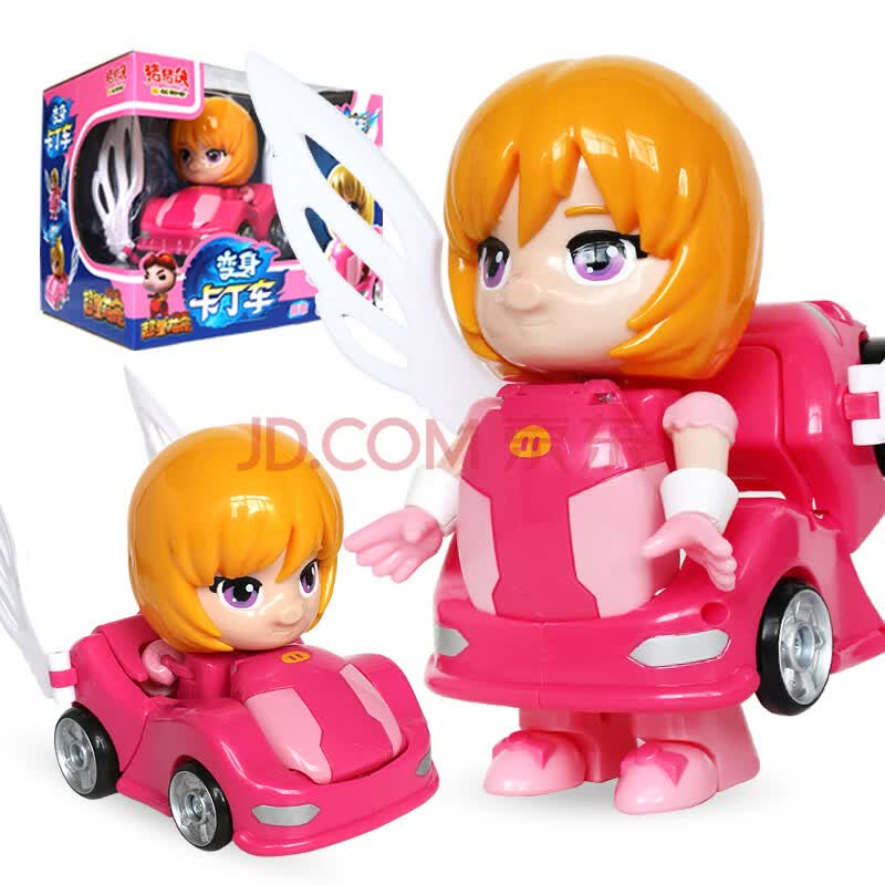 变形合体机器人玩具套装 儿童变身器 变身卡丁车-菲菲