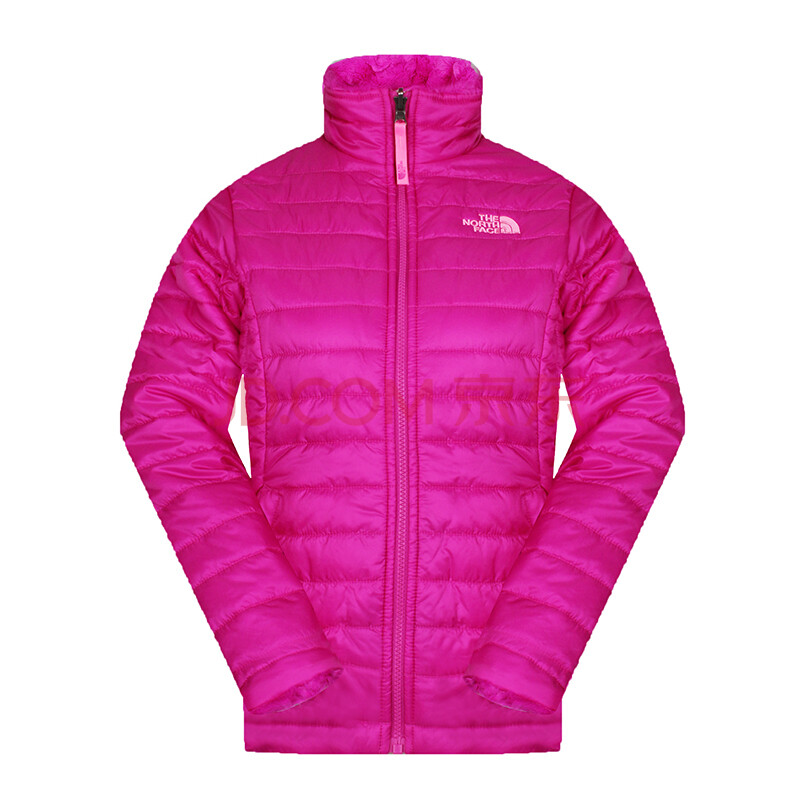 the north face/北面/童装 女大童两面穿抓绒棉服 cn01 2015秋冬 粉色