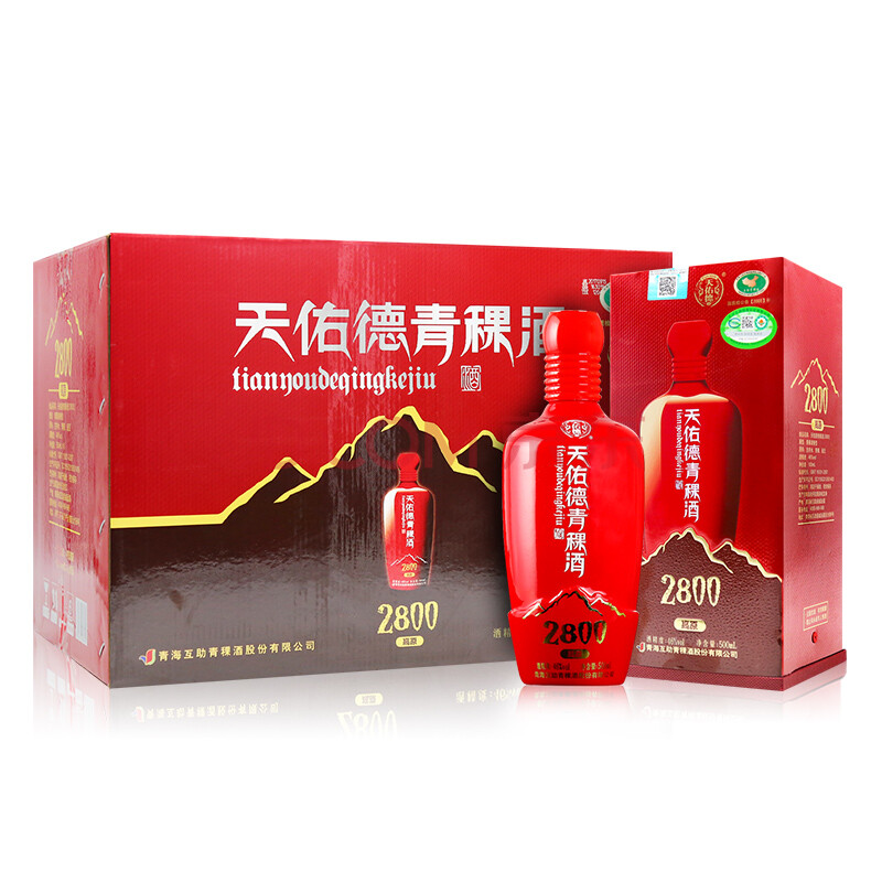 天佑德青稞酒海拔280046度500ml6清香型白酒整箱