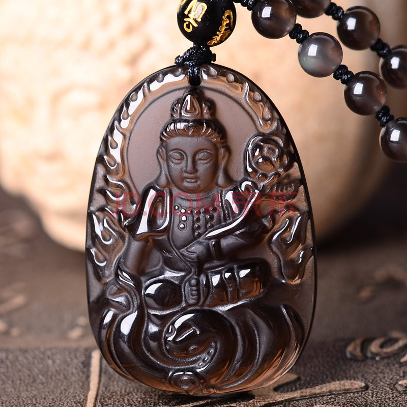 本命佛吊坠 十二生肖吉祥物守护神 饰品护身符男女款项链 附证书 属蛇