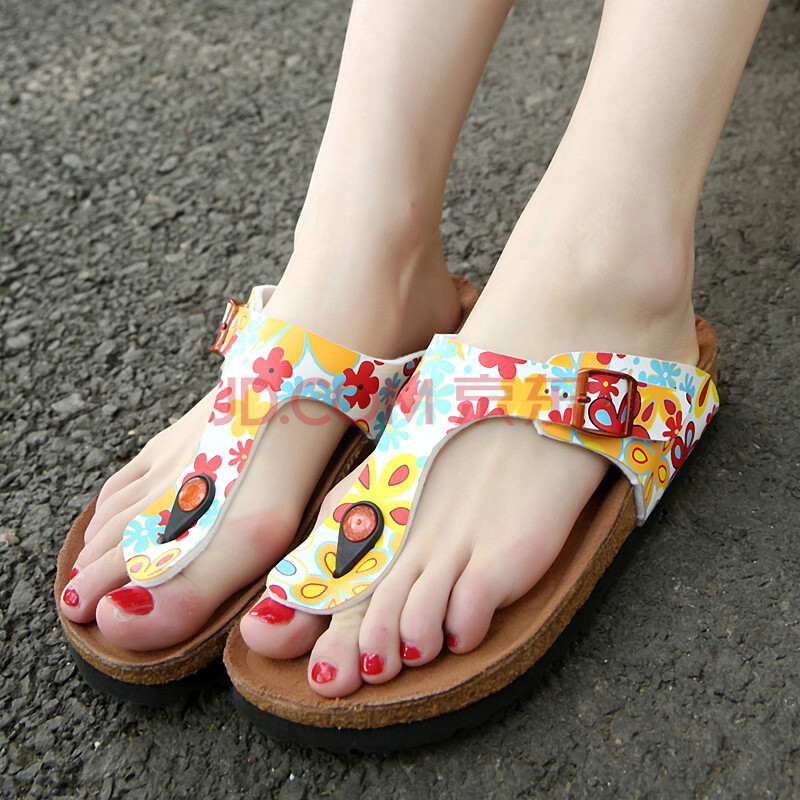 宾创夏季时尚韩版潮流人字拖女平底沙滩鞋女士凉拖鞋平跟夹脚防滑透气