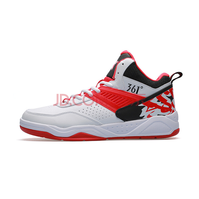 361度篮球鞋361运动鞋 361度白/f1红 44