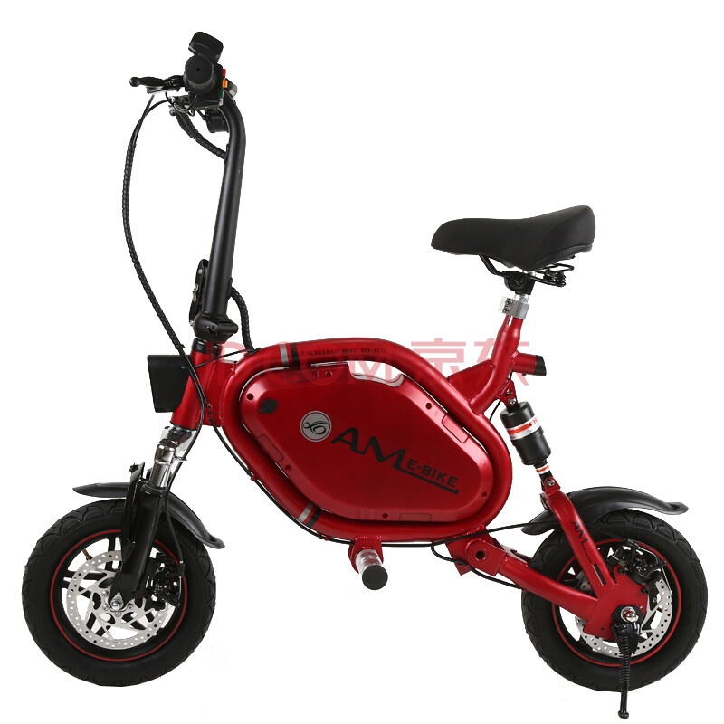 自行车 迷你型成人代步锂电池男女式便携助力锂电车 裸车 不含充电器