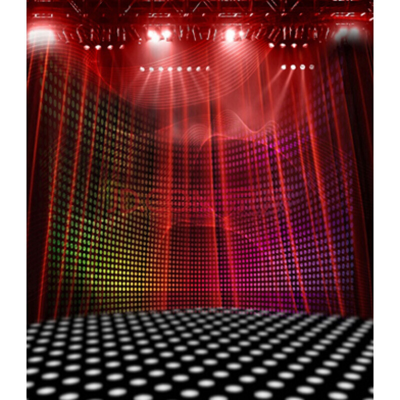 yy主播背景布dj打碟写真墙纸男女网络直播间3d炫酷星空舞台背景墙